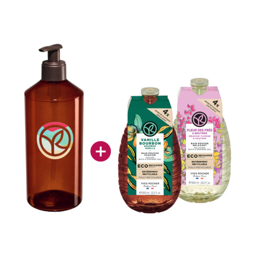 DUO ECO-RECHARGE Vanille & Fleur des Prés