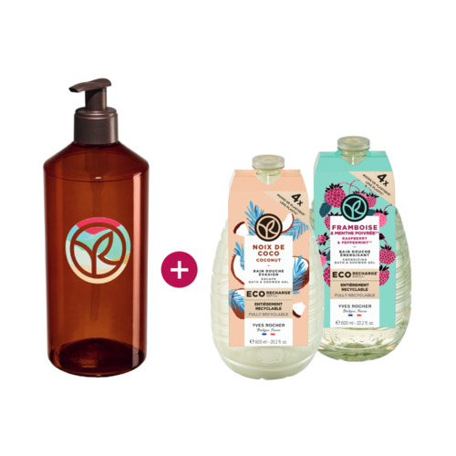 DUO ECO-RECHARGE Noix de Coco &  Framboise