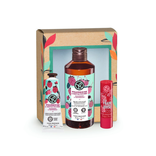 Composition Bain Nature Framboise Et Menthe Poivrée