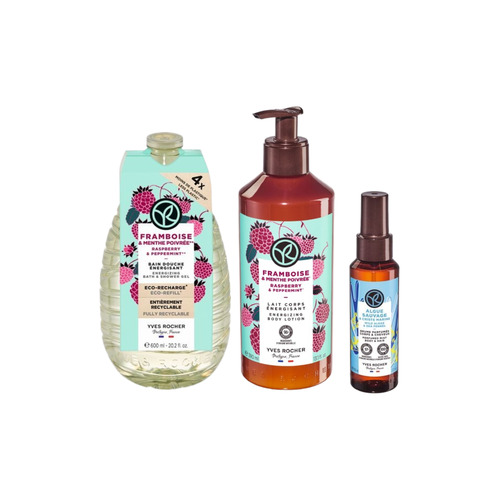 Composition Bain Nature Framboise Et Menthe Poivrée